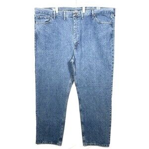 NWT Wrangler AUTHENTICS Jeans Men’s  50x32 Blue Relaxed Fit  Stretch Workwear
